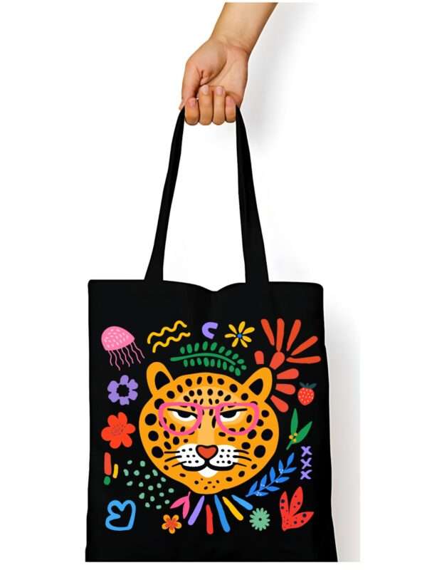 Vibrant Tiger Stripes: Colorful Tote Bags for Bold Statements
